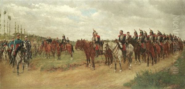 Les Braves Gens Oil Painting by James Prinsep Barnes Beadle