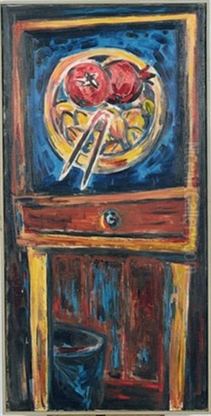 Vertical Arrangement Oil Painting by Donald Bear