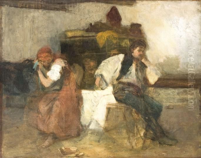 Haragszom Rad Oil Painting by Gyula Agghazy