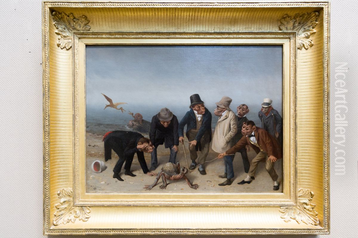 The Discovery Of Adam Oil Painting by William Holbrook Beard