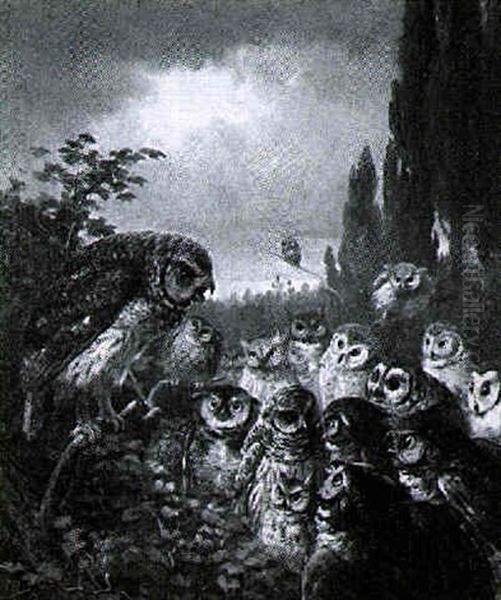 The Midnight Conspirators Oil Painting by William Holbrook Beard