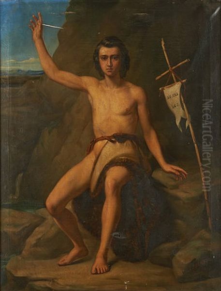 Saint Jean Baptiste Oil Painting by Polydore Beaufaux
