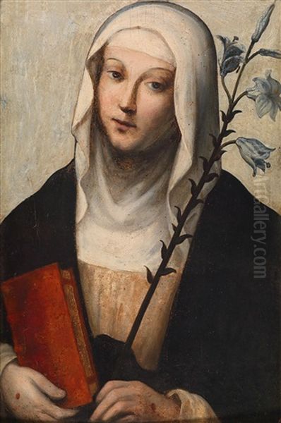 Die Heilige Katharina Von Siena Oil Painting by Domenico Beccafumi