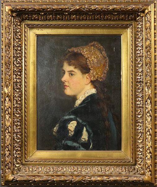 Junges Madchen Oil Painting by Carl Ludwig Friedrich Becker