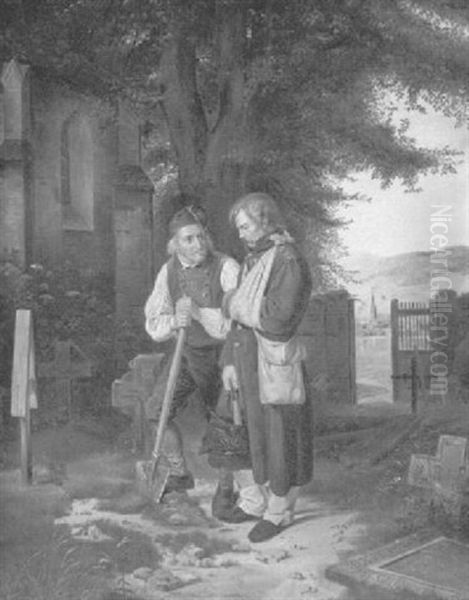 Der Heimkehrende Krieger Oil Painting by Jakob Becker