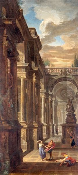 Paulus En Ananias, Handelingen 5:1-11 Oil Painting by Paolo Giovanni Bedini