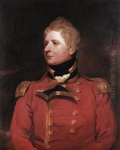 Portrait Of A Gentleman (lieutenant-general Wheler?) Oil Painting by Sir William Beechey