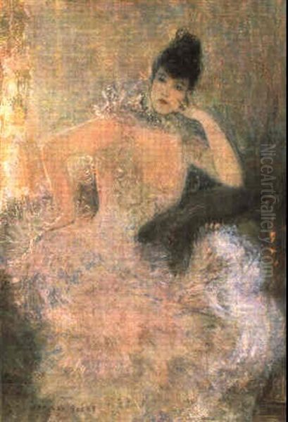 Portrat Einer Tanzerin Oil Painting by Jan van Beers