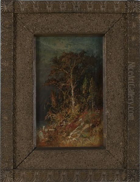 Hillside In Autumn Oil Painting by Julie (Hart) Beers