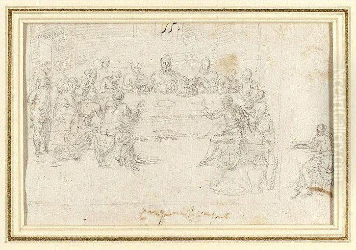 The Last Supper Oil Painting by Livio Agresti