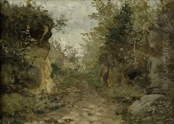 Regenstimmung In Der Sachsischen Schweiz Oil Painting by Curt Agthe