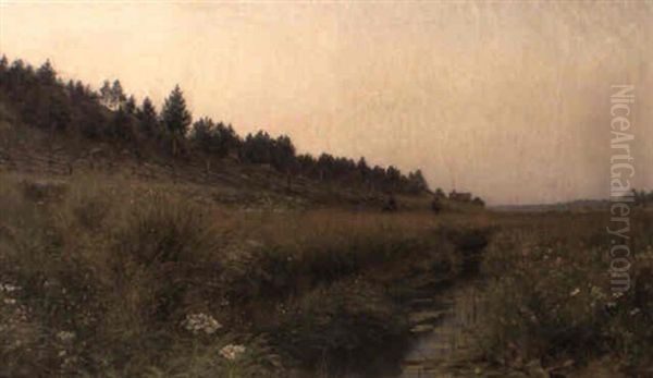 Arbete Pa Sommerang Oil Painting by Vilhelm Emanuel Behm