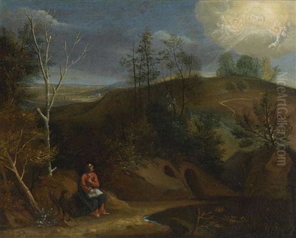 Taufe Christi (+ Vision Des Hl. Johannes; Pair) Oil Painting by Joachim-Franz Beich