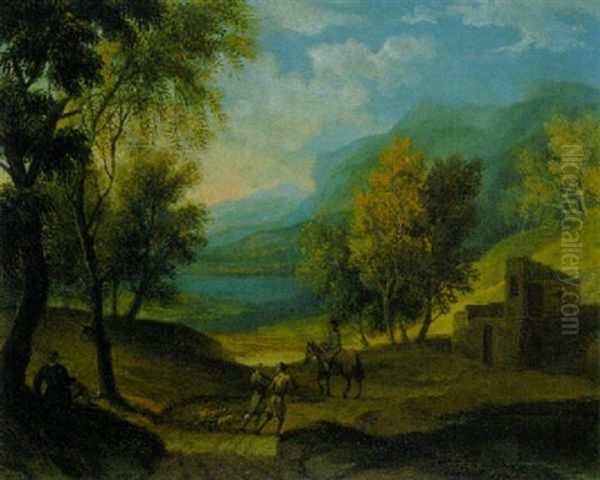 Gebirgslandschaft Oil Painting by Joachim-Franz Beich