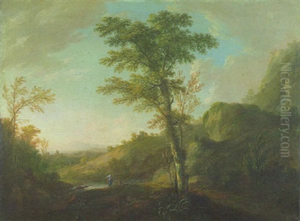 Gebirgslandschaft Oil Painting by Joachim-Franz Beich