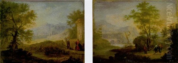 Christus Und Die Samariterin Am Brunnen Oil Painting by Joachim-Franz Beich