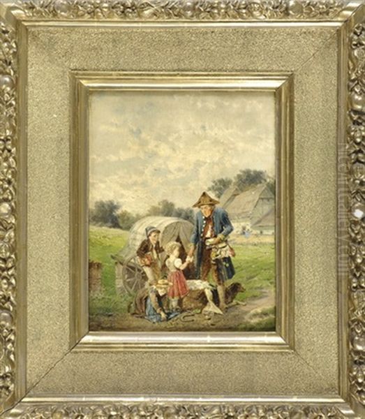 Der Lumpensammler Oil Painting by Fritz Beinke