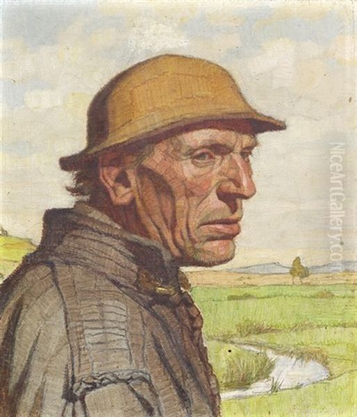 Bildnis Eines Alten Mannes Oil Painting by Emil Beithan