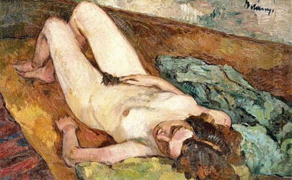 Akt Oil Painting by Victor Belanyi