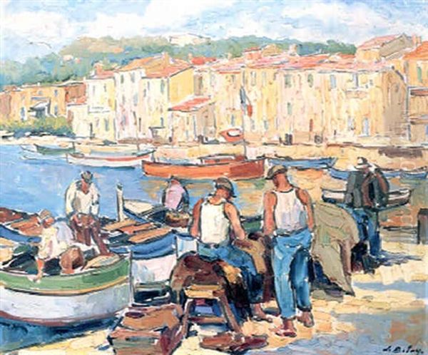 Le Port De Cassis Oil Painting by Pierre De Belay