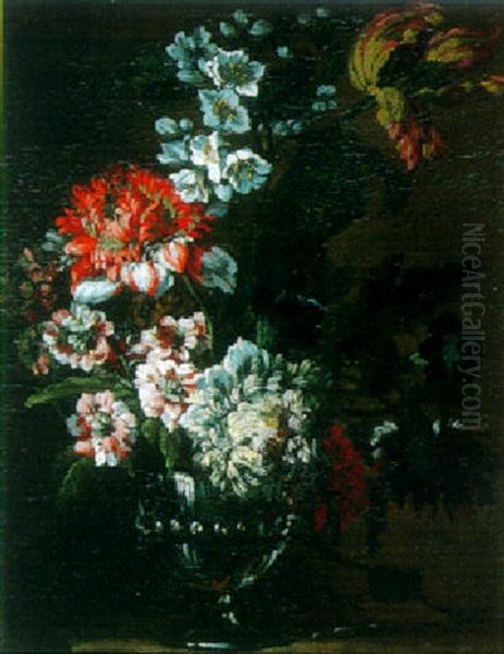 Pivoines Dans Un Vase Oil Painting by Jean-Baptiste Ii Belin