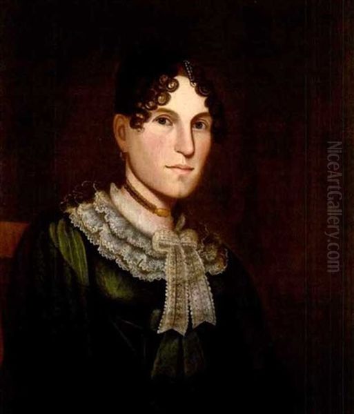 Mrs. Gilson, Woodstock, Vermont Oil Painting by Zedekiah Belknap