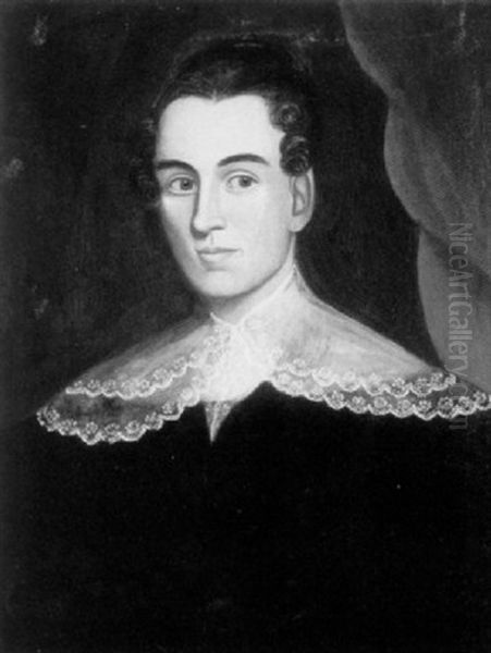 Portrait Of Sally Woodbury Oil Painting by Zedekiah Belknap