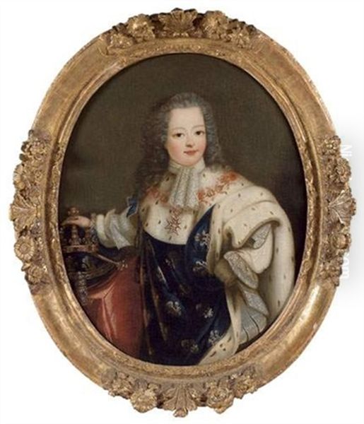 Louis Xv Le Bienaime Enfant Oil Painting by Alexis-Simon Belle