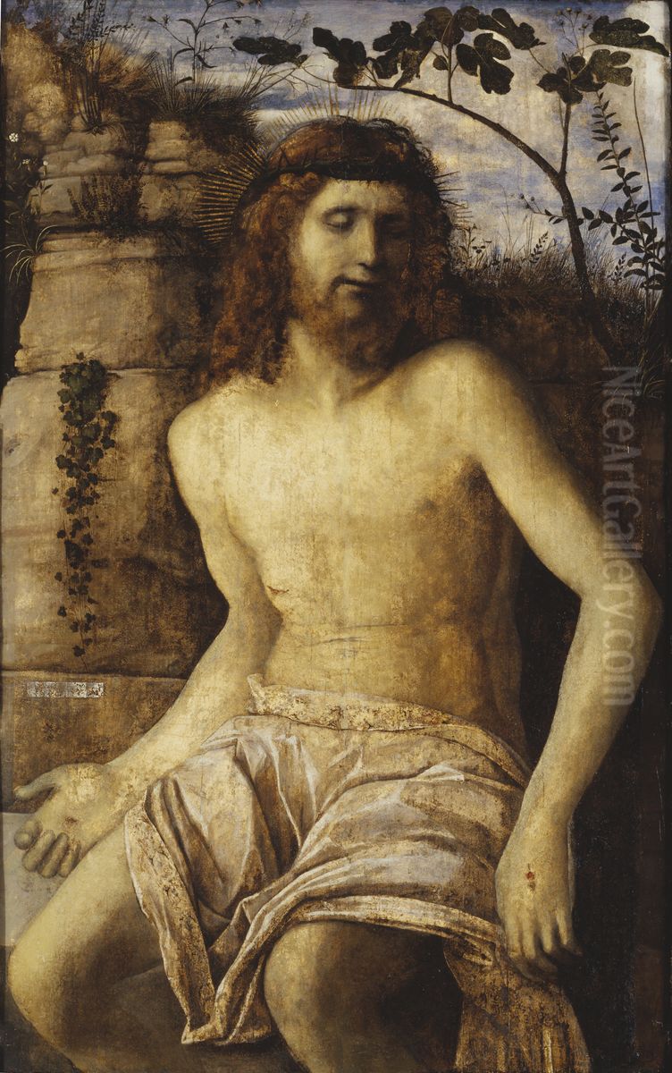 Christ Crowned With Thorns Oil Painting by Giovanni Bellini