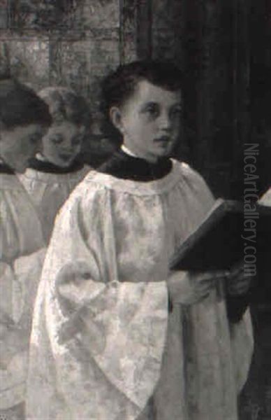 The Choir Boys Oil Painting by Albert Fitch Bellows