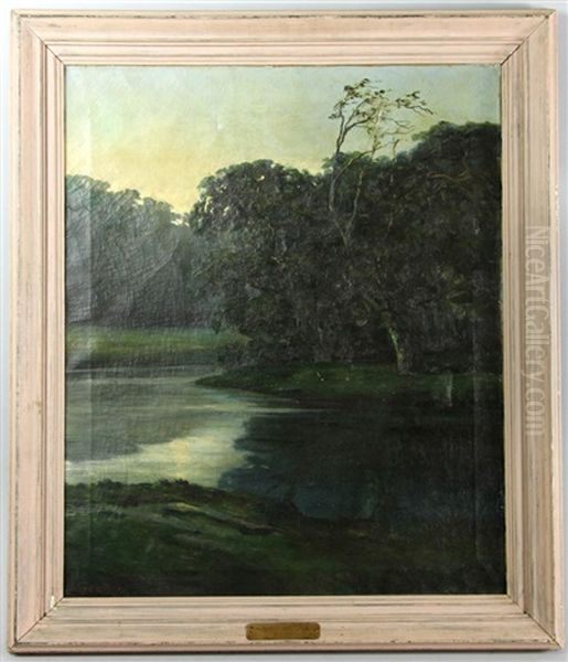 Swamp View Oil Painting by George Wesley Bellows
