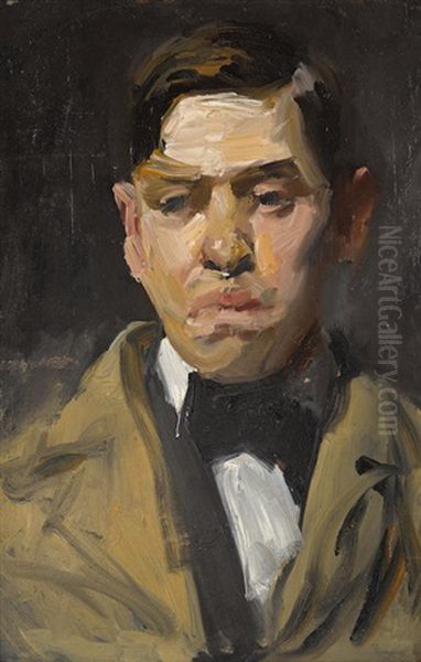 Portrait Of Burton Boundey Oil Painting by George Wesley Bellows