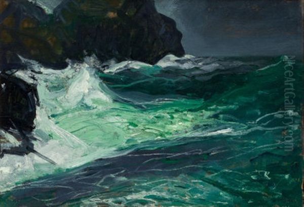 Storm Sea, 1913 Oil Painting by George Wesley Bellows