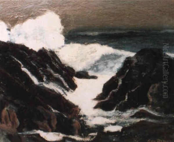 Pt. Lobos, California Oil Painting by George Wesley Bellows