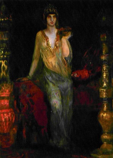 Odalisca Con Loro Oil Painting by Federico Beltran Masses