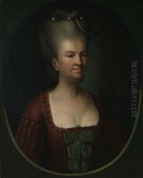 Lady Of The Potts Family Oil Painting by Henry Benbridge