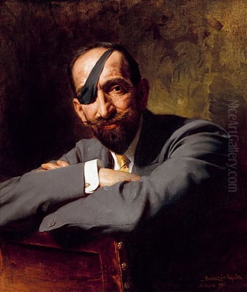 Count Geza Szechenyi (1860-1930) Oil Painting by Gyula Benczur