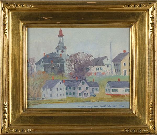 View Of Wellfleet Oil Painting by Gerrit Beneker