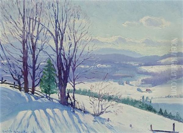 Mount Mansfield, Vermont Oil Painting by Gerrit Beneker