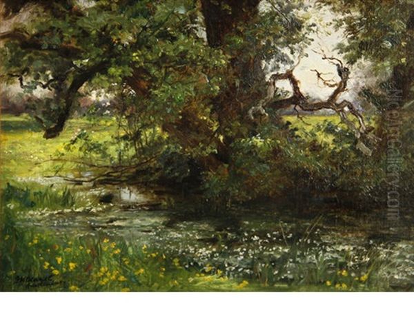 Hawkenbury, England Oil Painting by Frank Moss Bennett