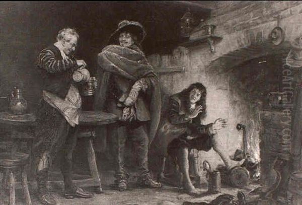 A Warm Welcome Oil Painting by Frank Moss Bennett