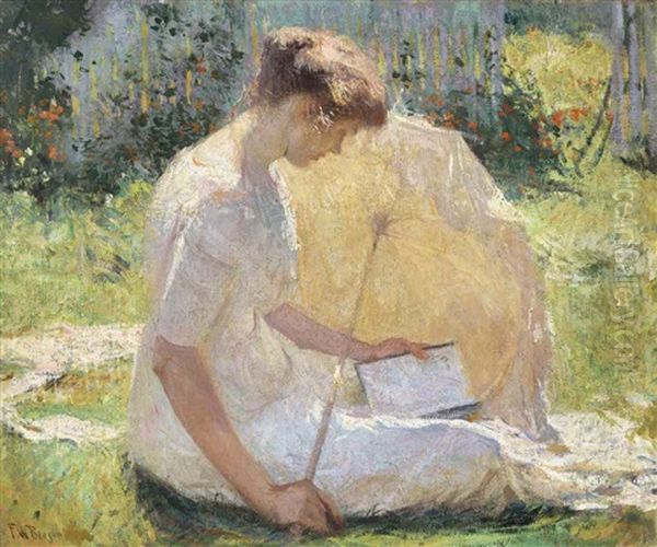 The Reader Oil Painting by Frank Weston Benson