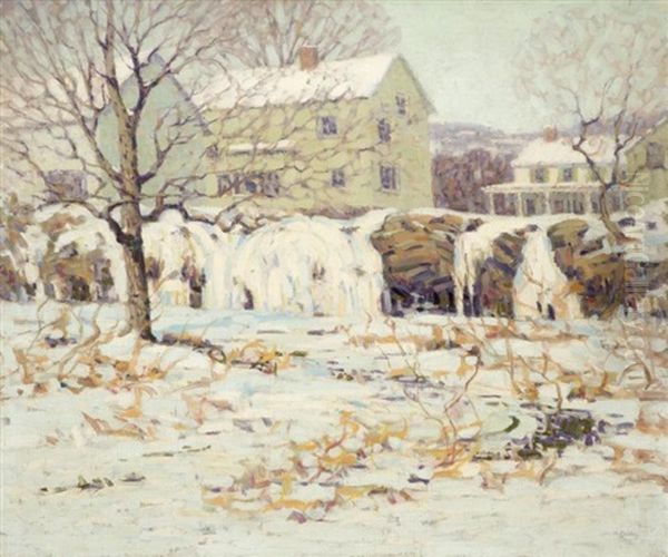 Winter Hush Oil Painting by John William Bentley