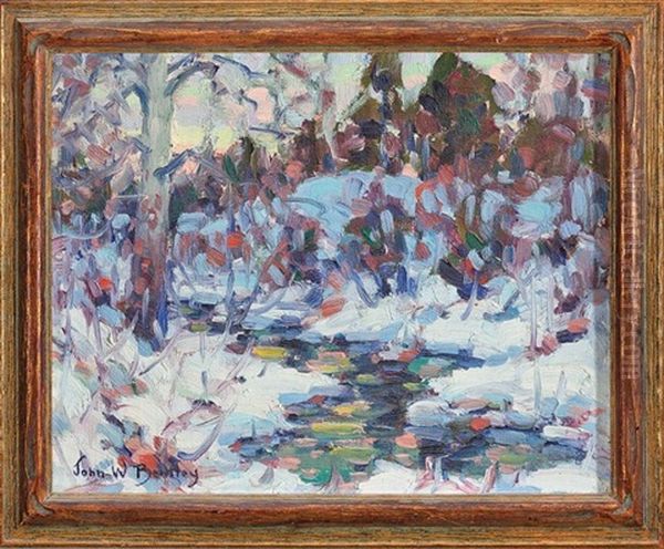 Late Afternoon Oil Painting by John William Bentley