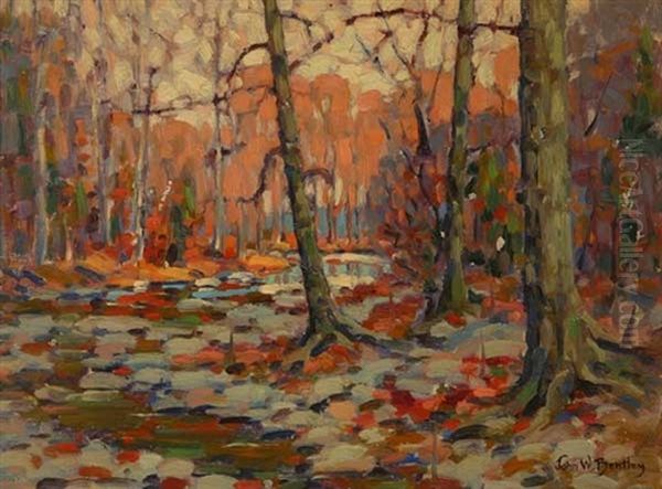 December Afternoon Oil Painting by John William Bentley