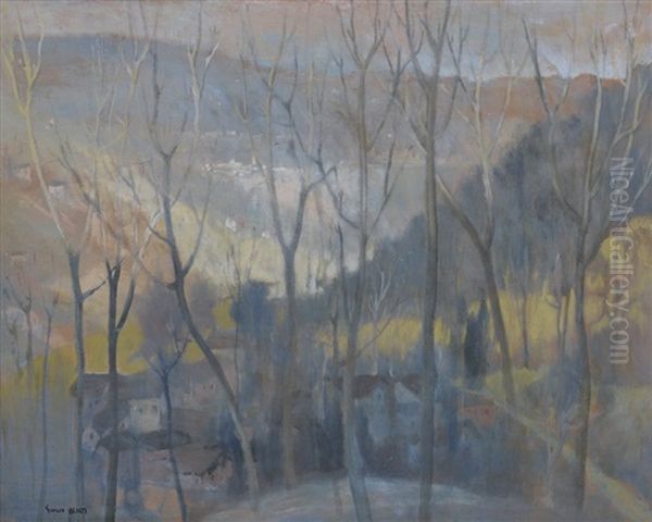 Panorama Del Favaro Oil Painting by Giulio Benzi