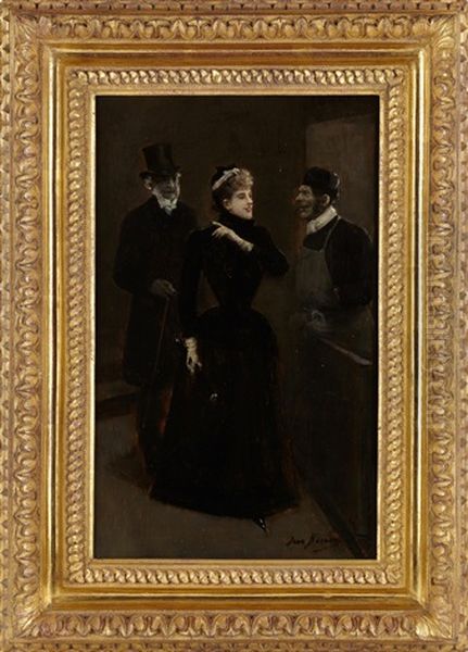 C'est Mon Mari Oil Painting by Jean Beraud