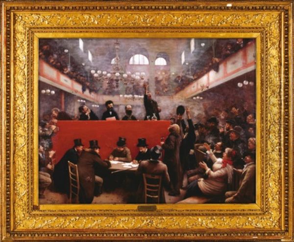 A La Salle Graffard Oil Painting by Jean Beraud