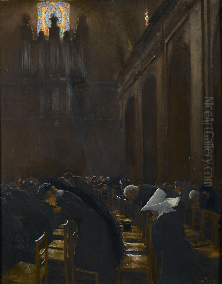 The Elevation Of The Host Oil Painting by Jean Beraud