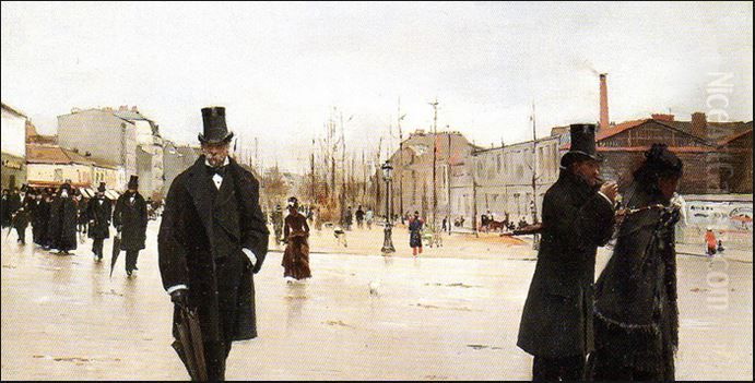Le Retour De L'enterrement Oil Painting by Jean Beraud